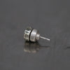 Parts of Four Stud Earrings Collection II - High-quality handcrafted design with natural stones PS4-1035-9-DA10KW+DIA (Sterling silver with rhodium plating and diamonds) PPOF44